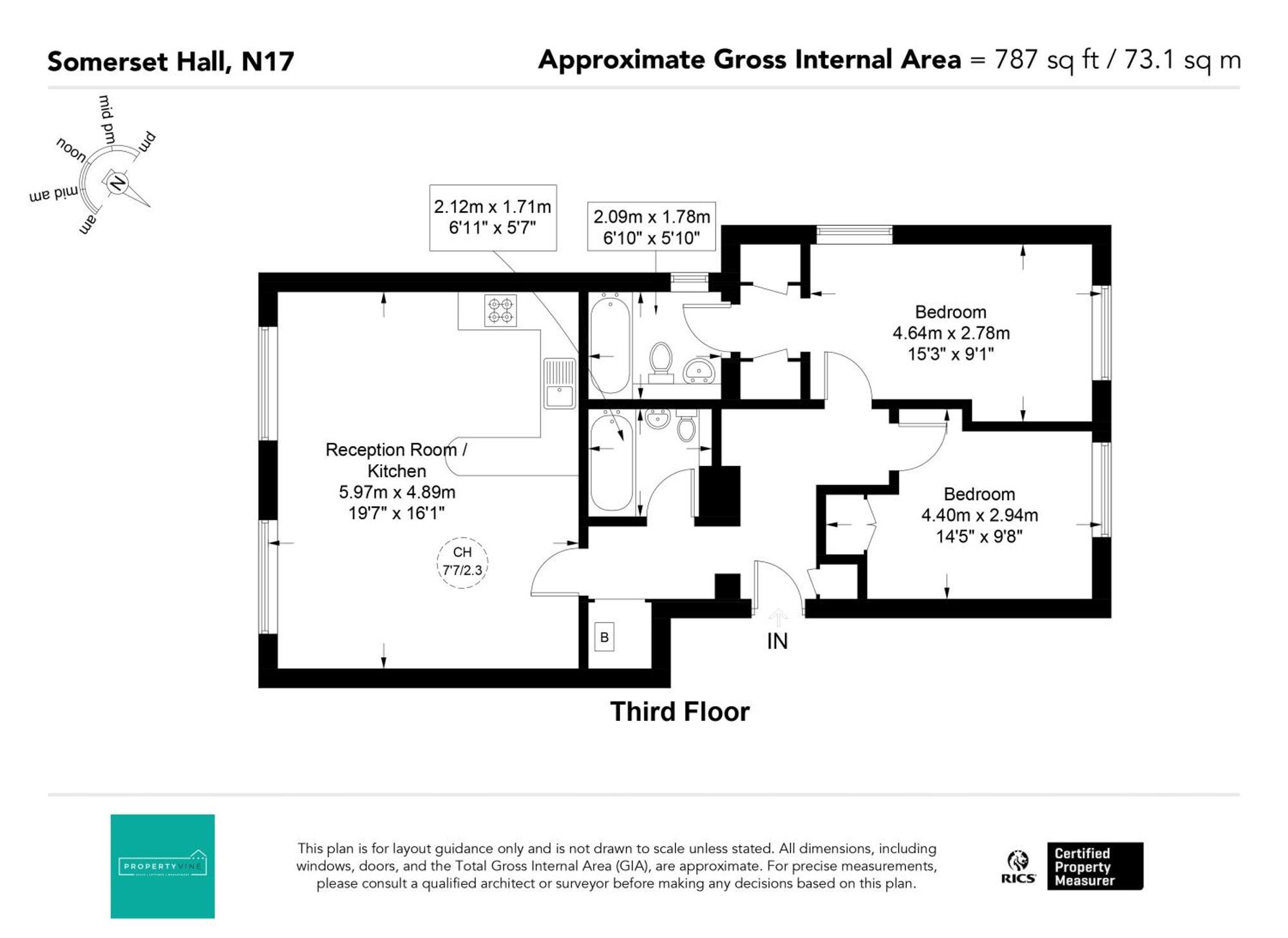 Luxury 2 Bed, 2 Bath In North Apartment